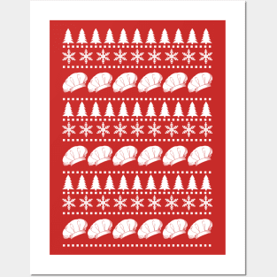 Funny Chef Hats Ugly Christmas Jumper Posters and Art